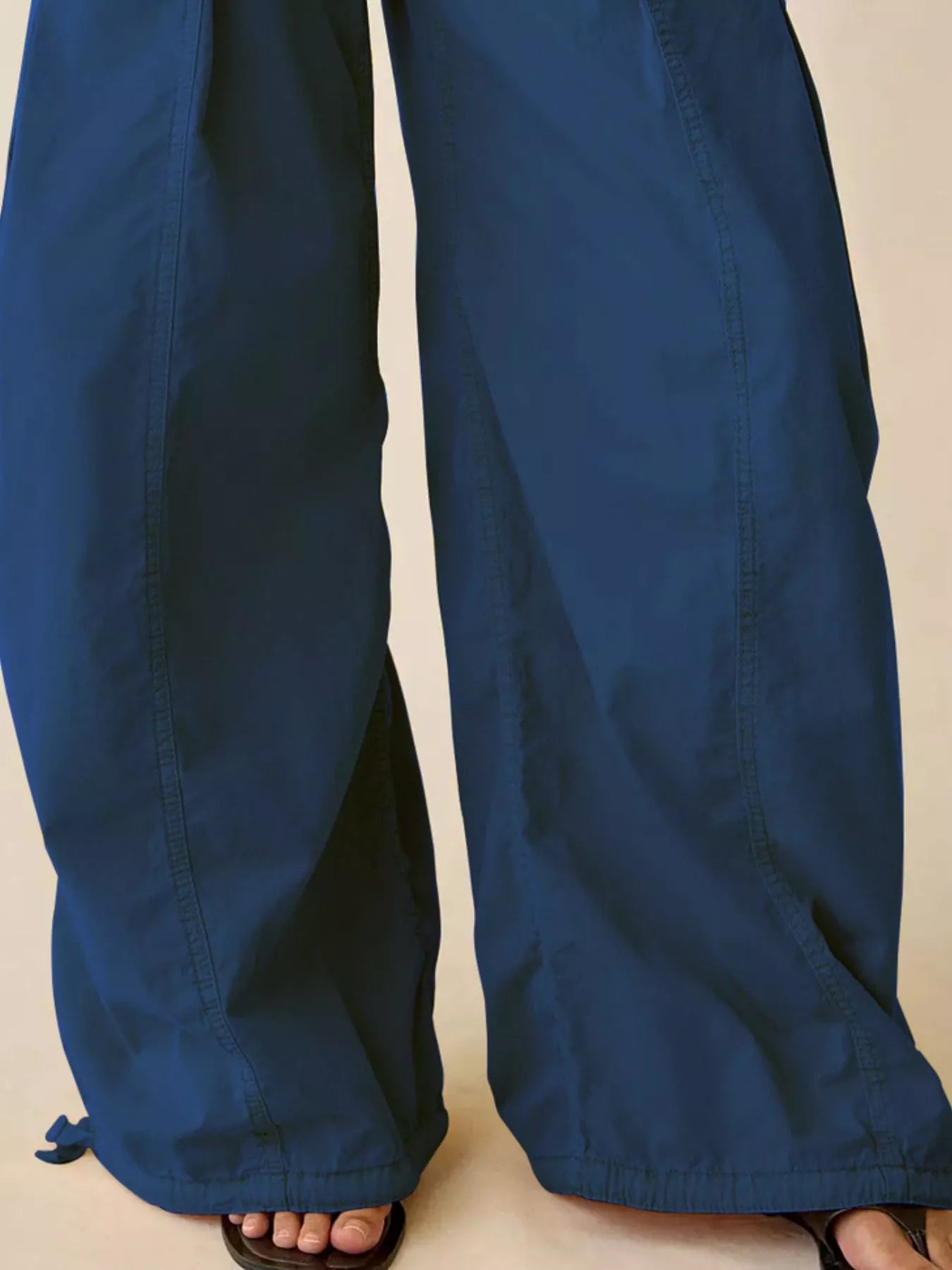 High-Waisted Cargo Wide-Leg Pants