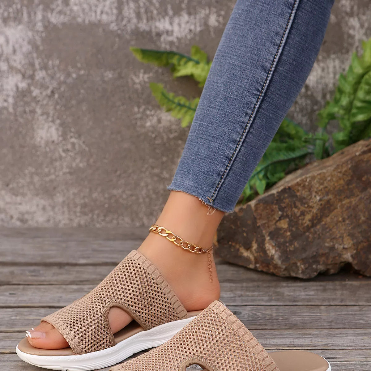 Breathable Mesh Open Toe Sandals