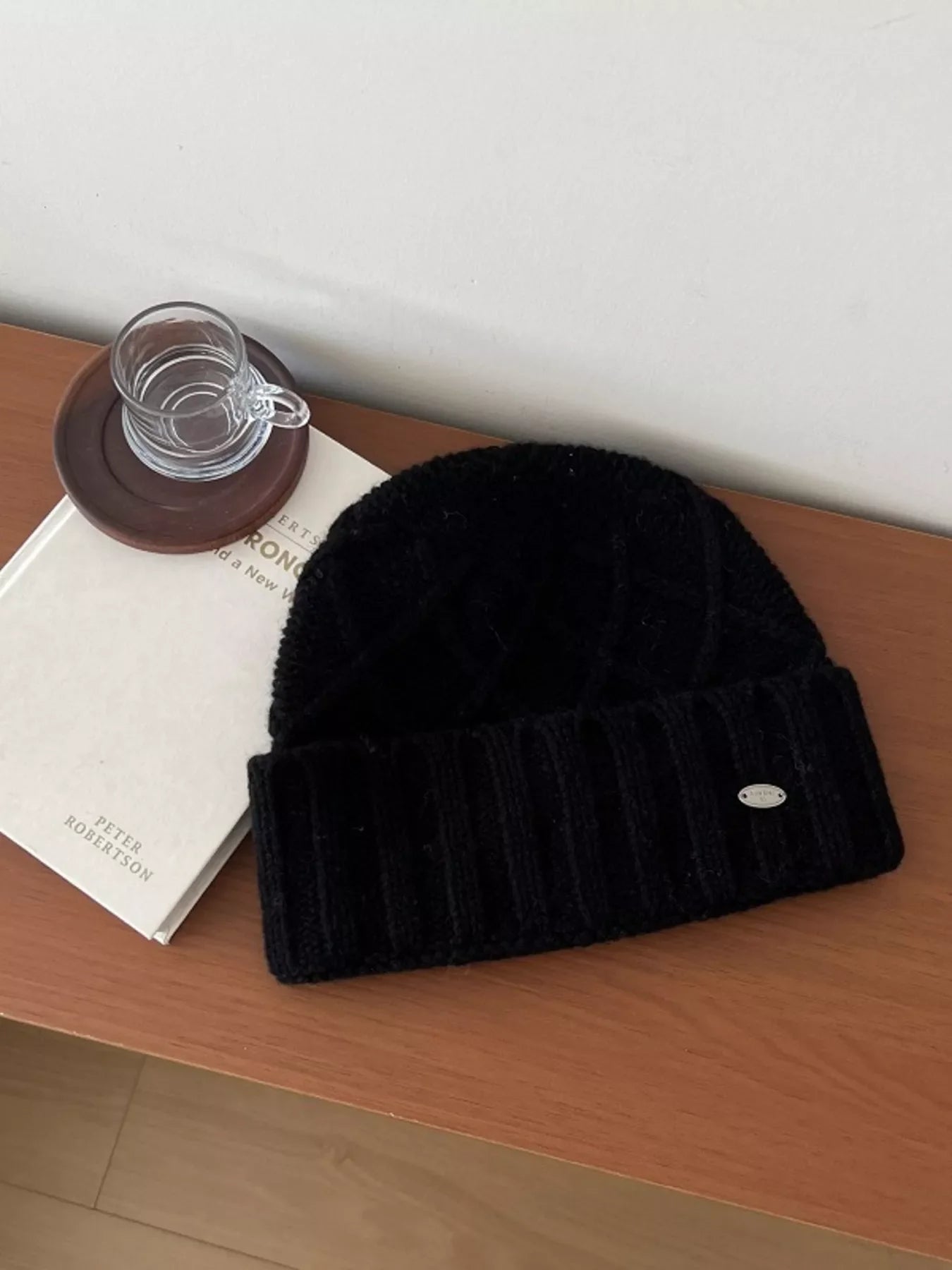 Wool Cozy Knit Beanie Hat
