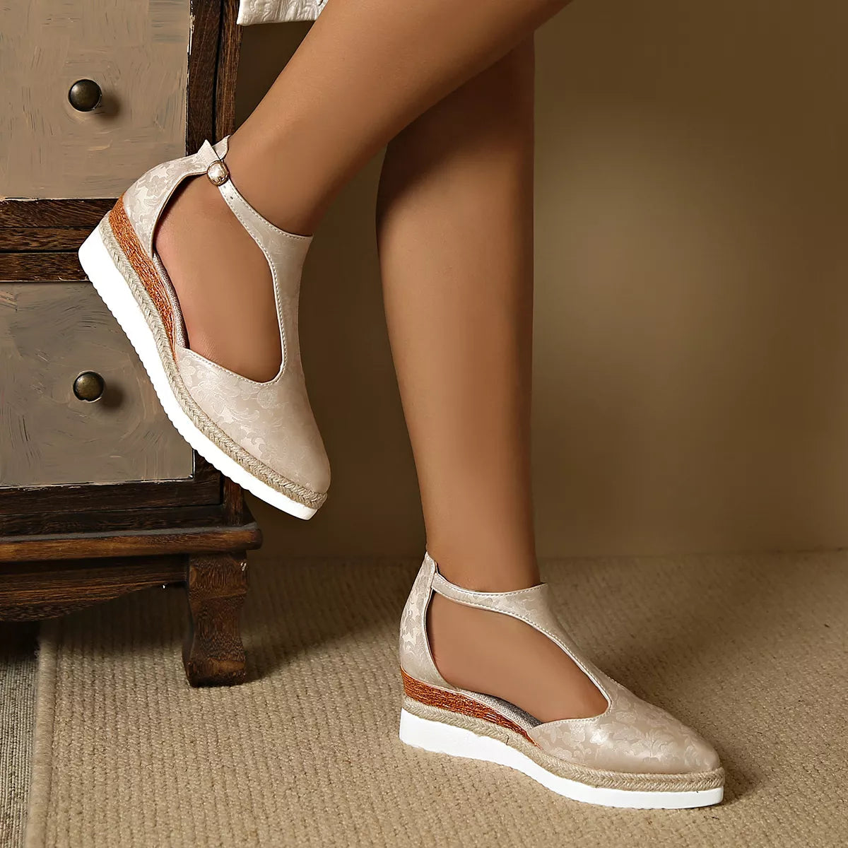 Point Toe Wedge Sandals