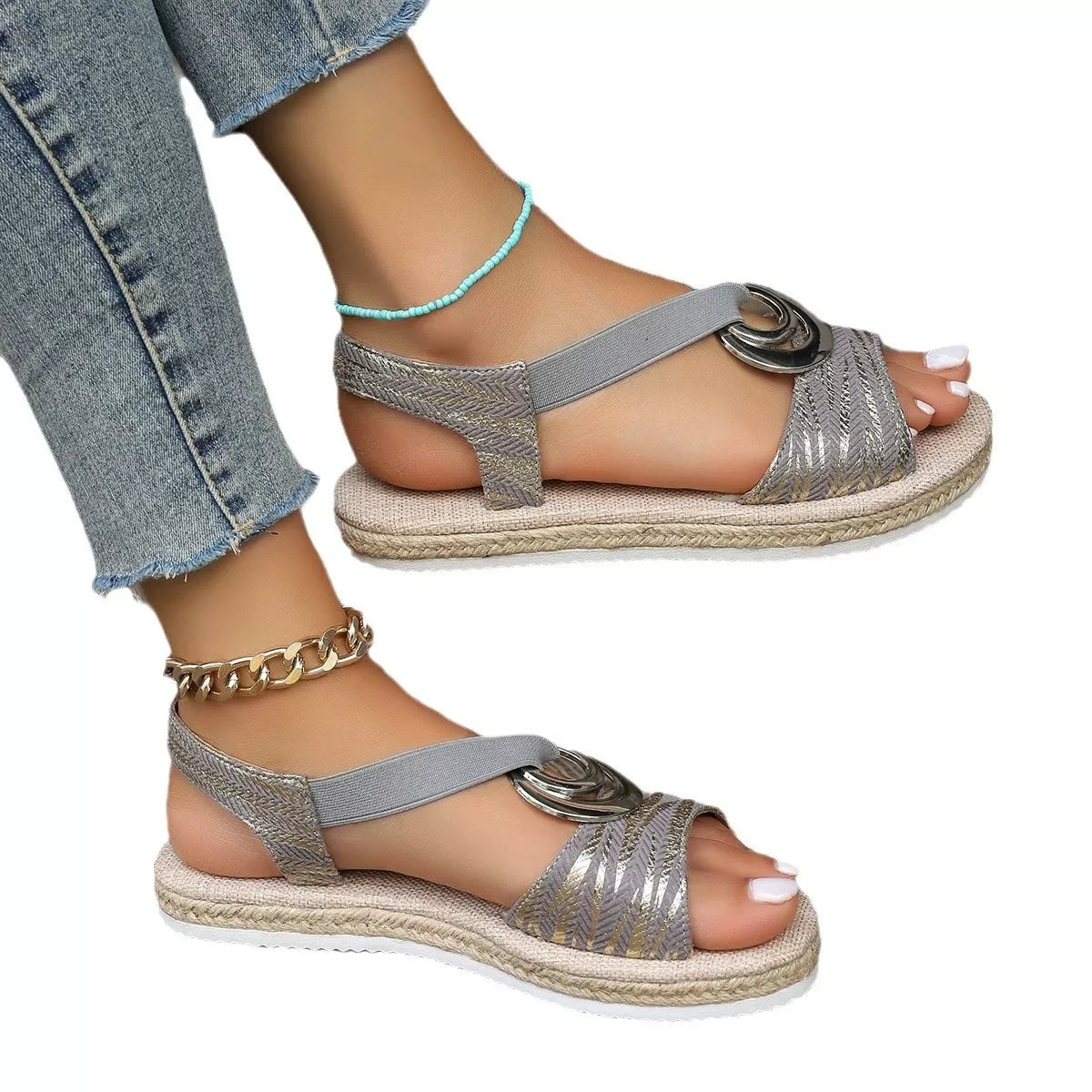 Ankle Strap Espadrille Sandals