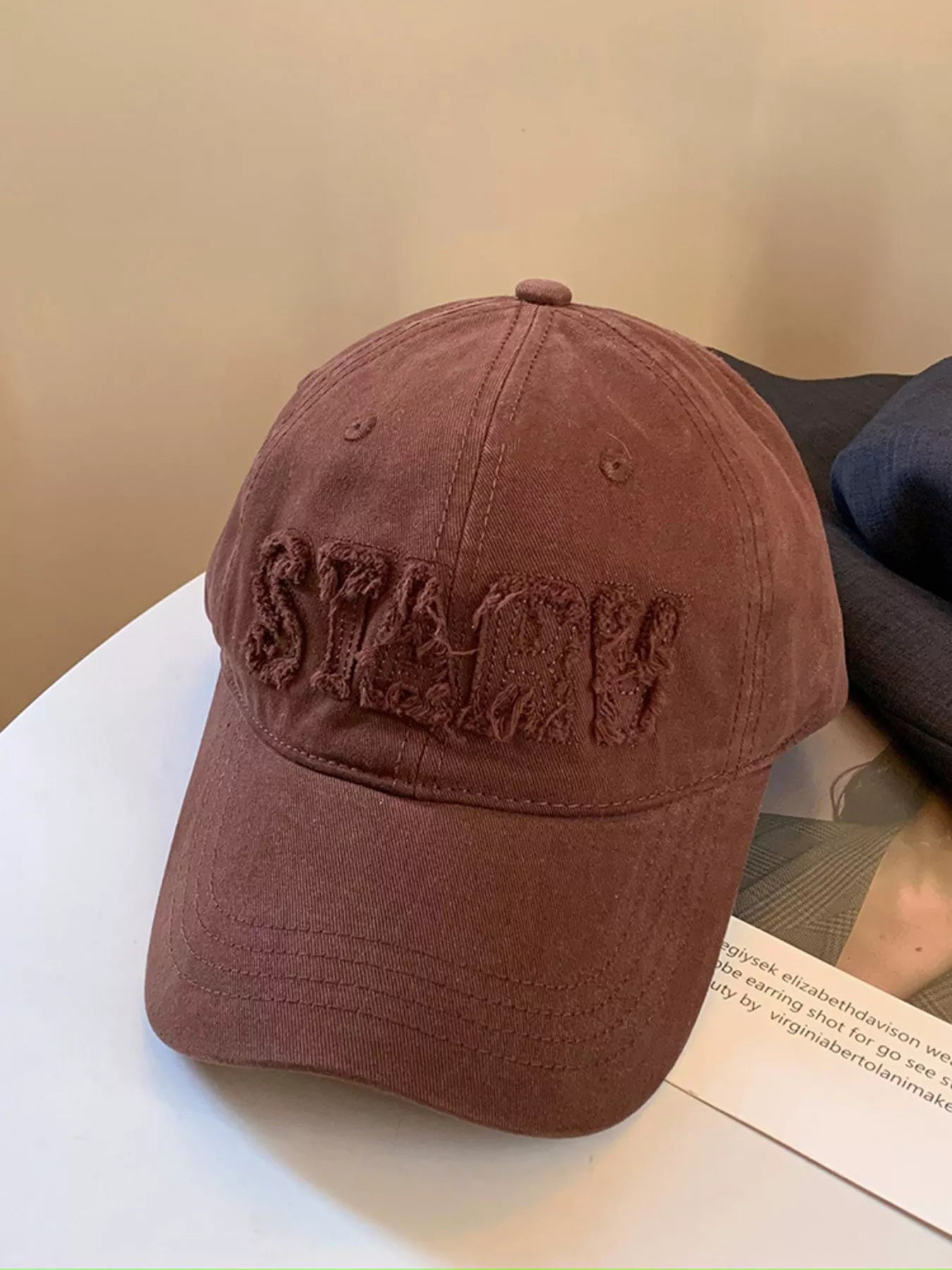 Frayed Letter Baseball Cap