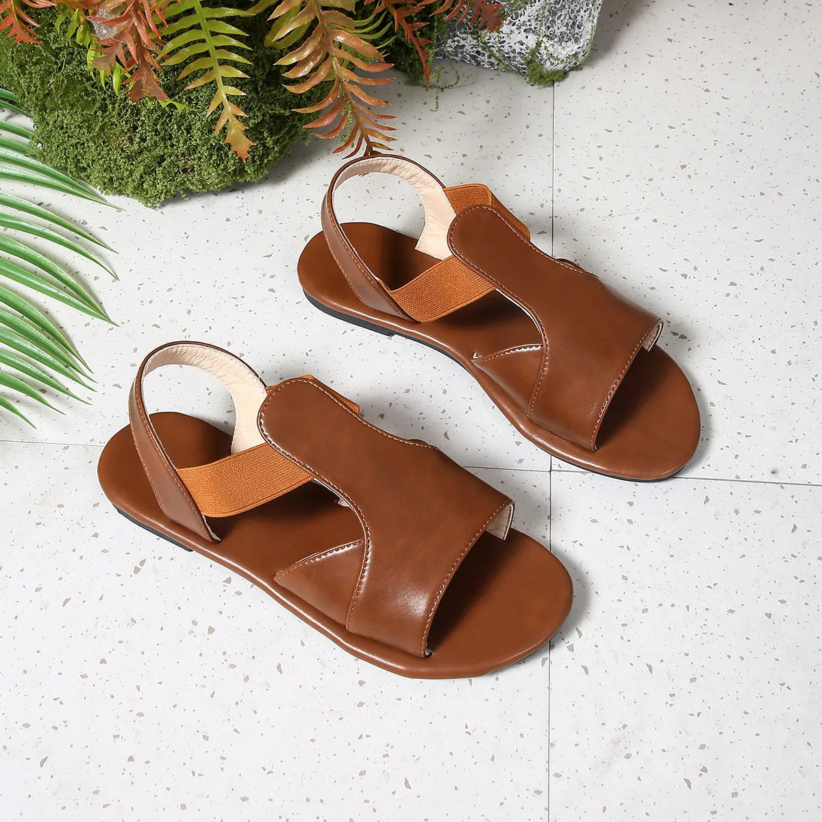 Open Toe Flats Sandals