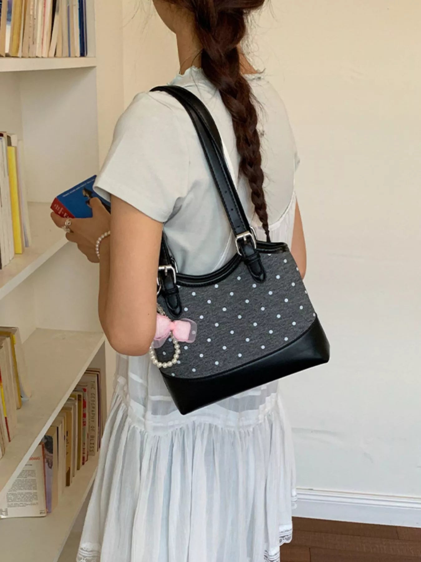 Polka Dot Shoulder Bag