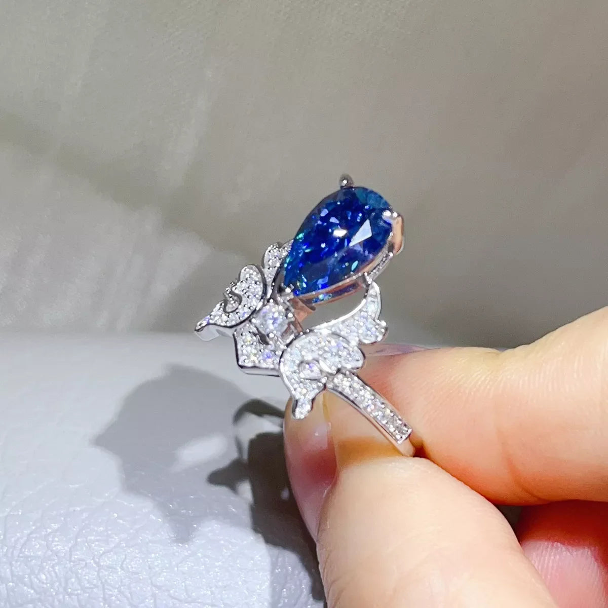 3 Carat 925 Sterling Silver Moissanite Ring
