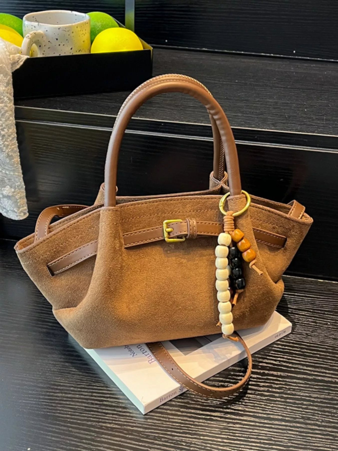 Buckle Decor Tote Bag