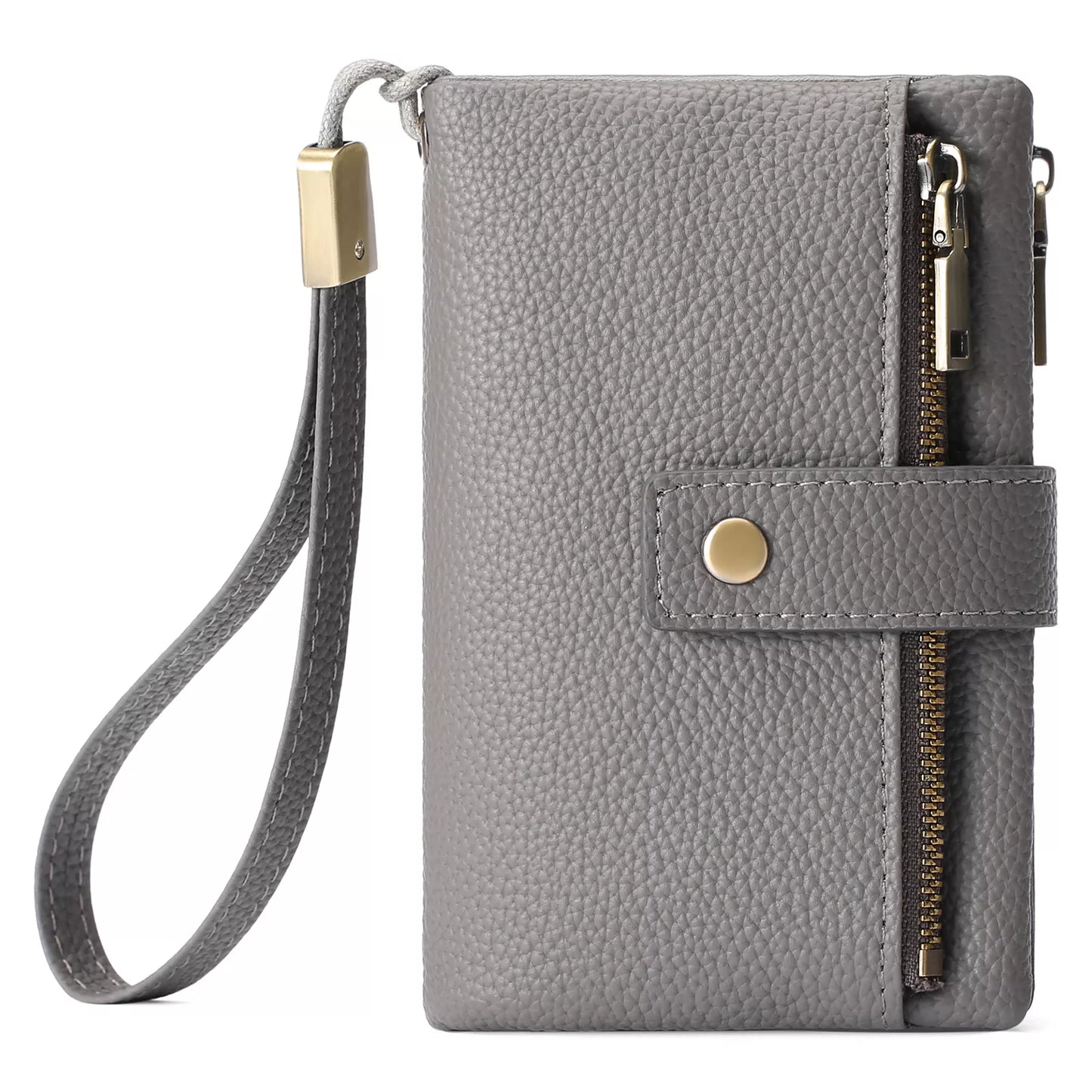 Solid Color Leather Wallet
