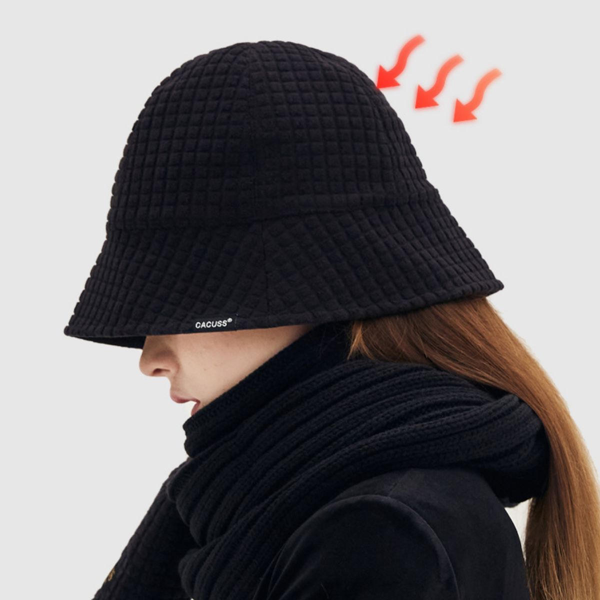 Textured Knit Bucket Hat