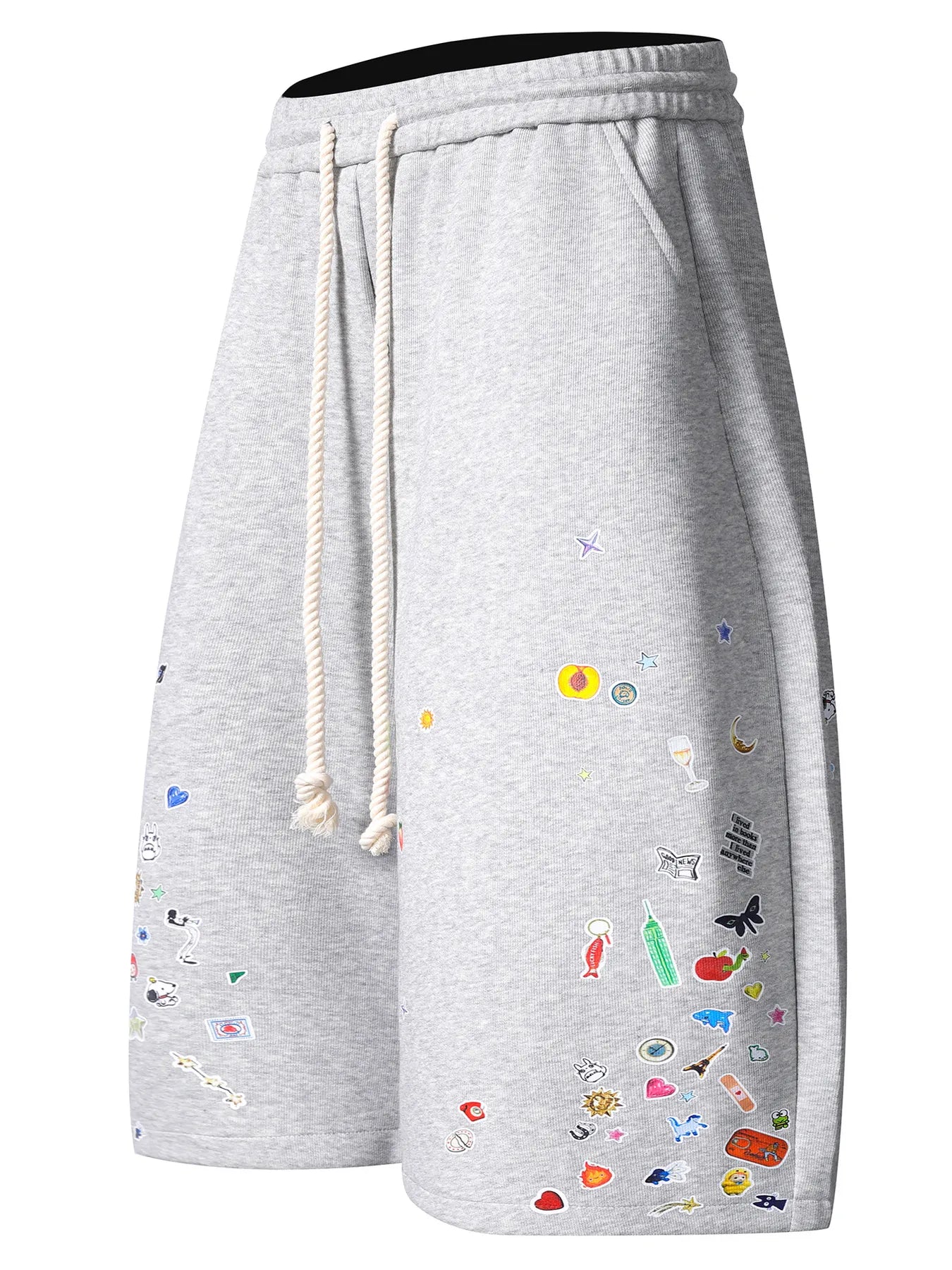 Men's Printed Drawstring Casual Shorts