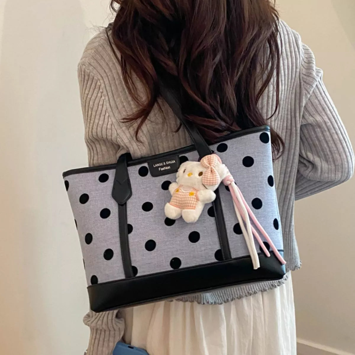 Polka Dot Shoulder Bag