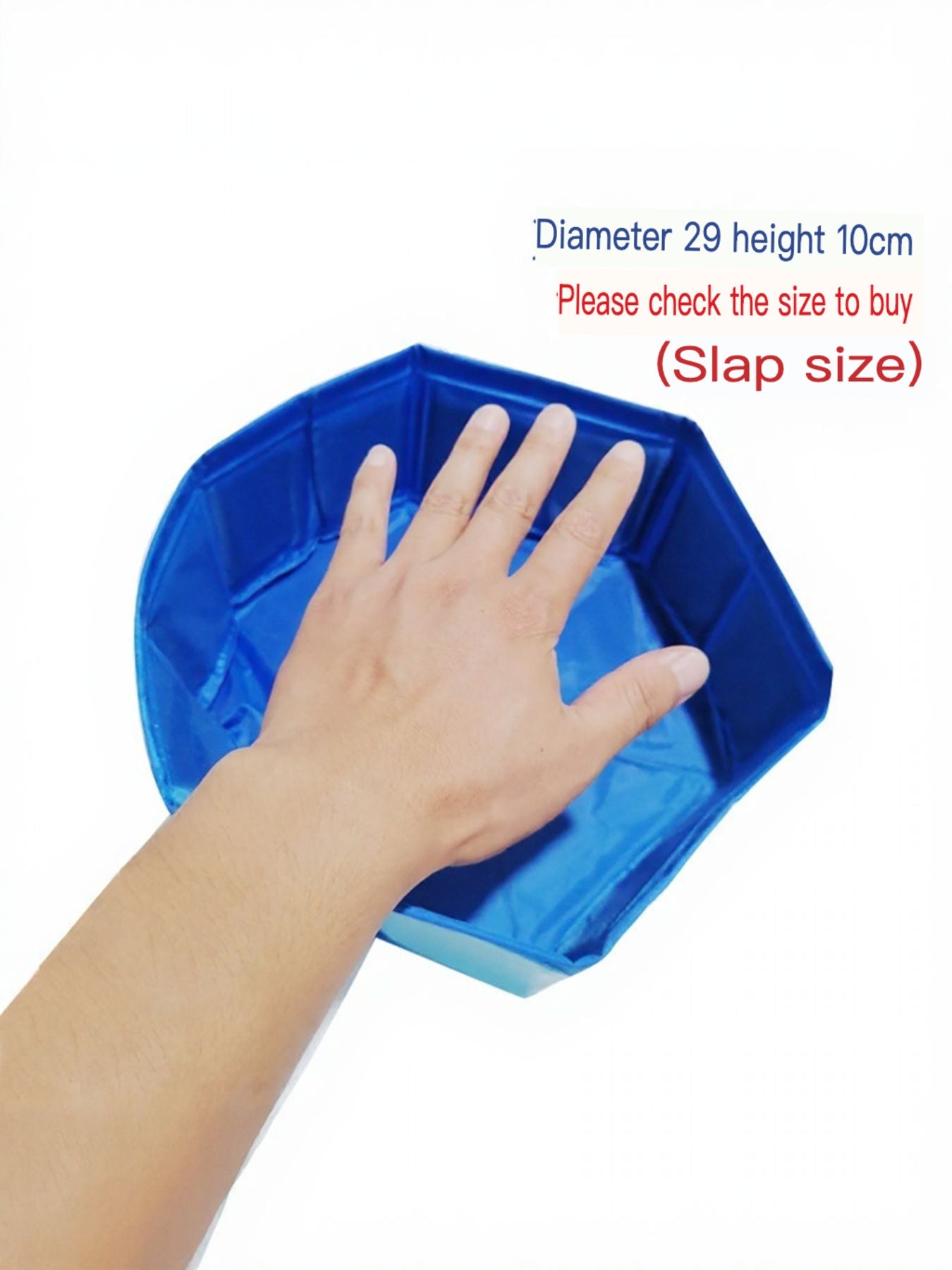 Foldable Pet Bath Pool with Side Drain