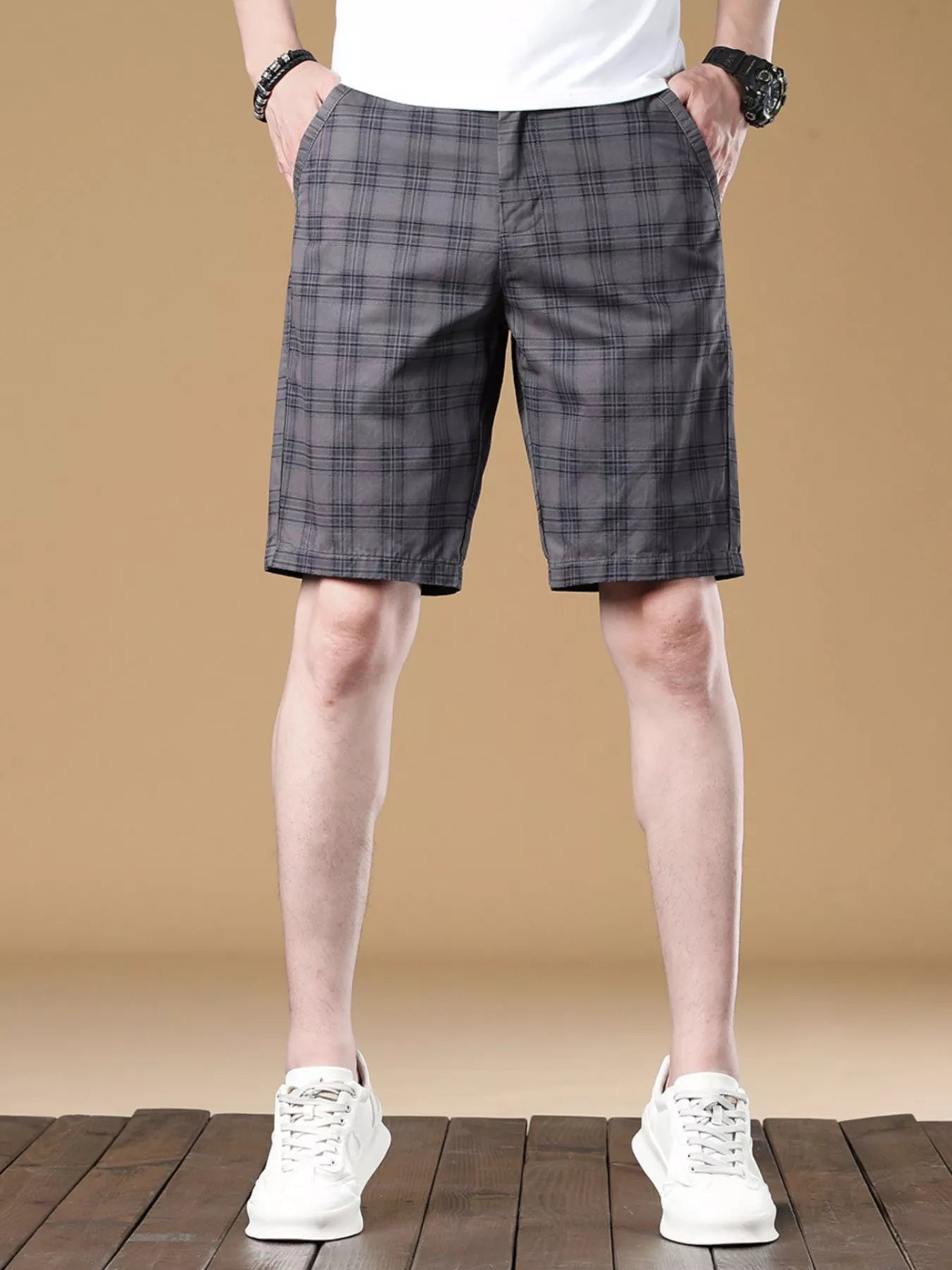 Men's Plaid Casual Shorts