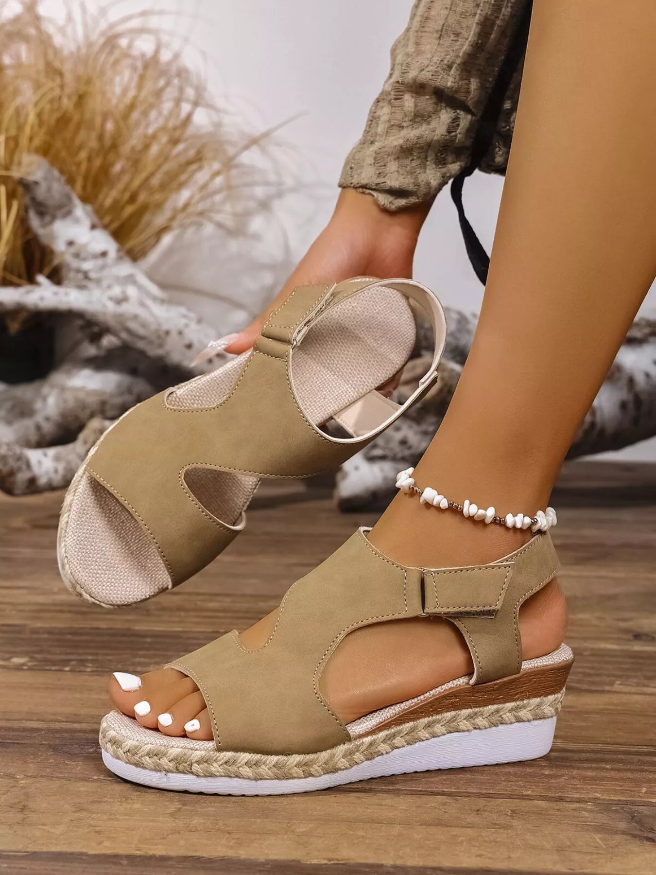 Open Toe Wedge Sandals