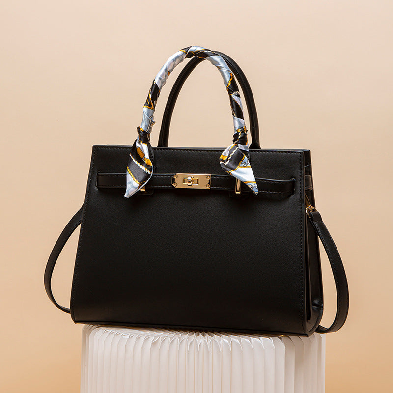 Top Handle Leather Handbag