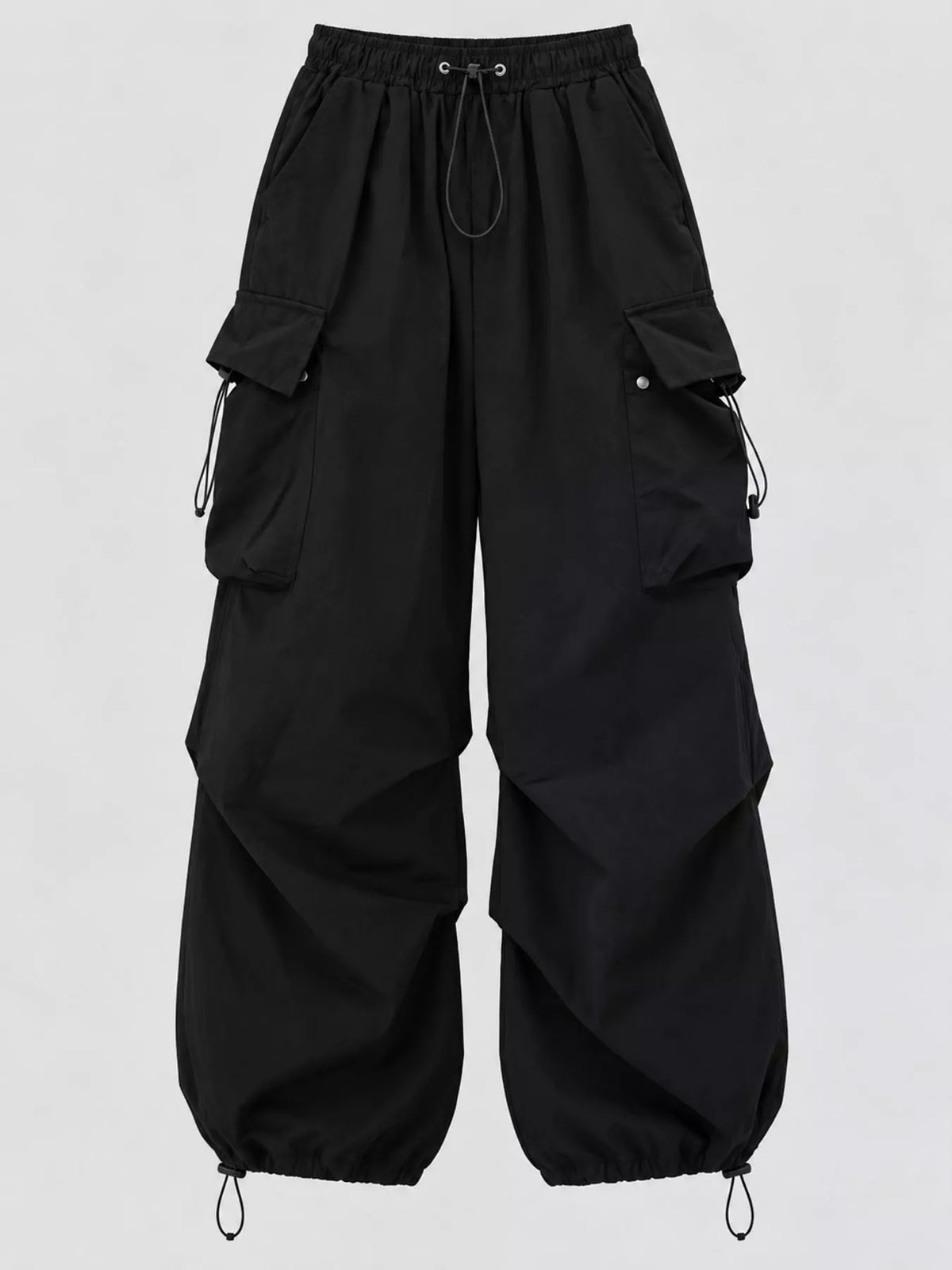 Full Size Drawstring Cargo Pants Plus Size