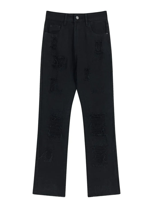 Men's Distressed Straight Leg Jeans