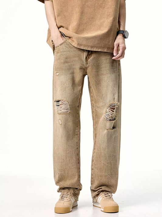 Men's Distressed Relaxed Fit Jeans
