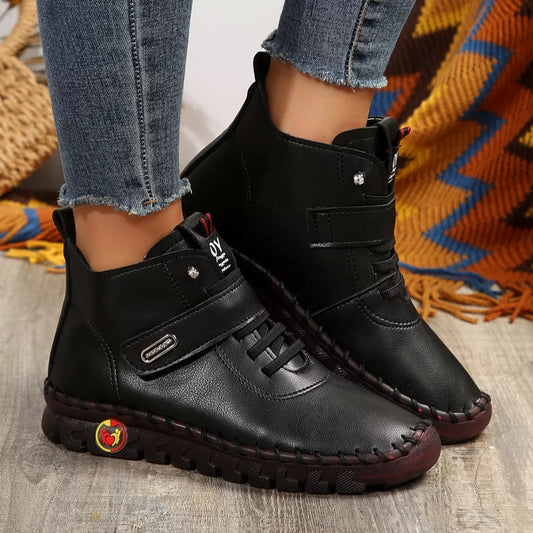 Lace Up Platform Ankle Boots
