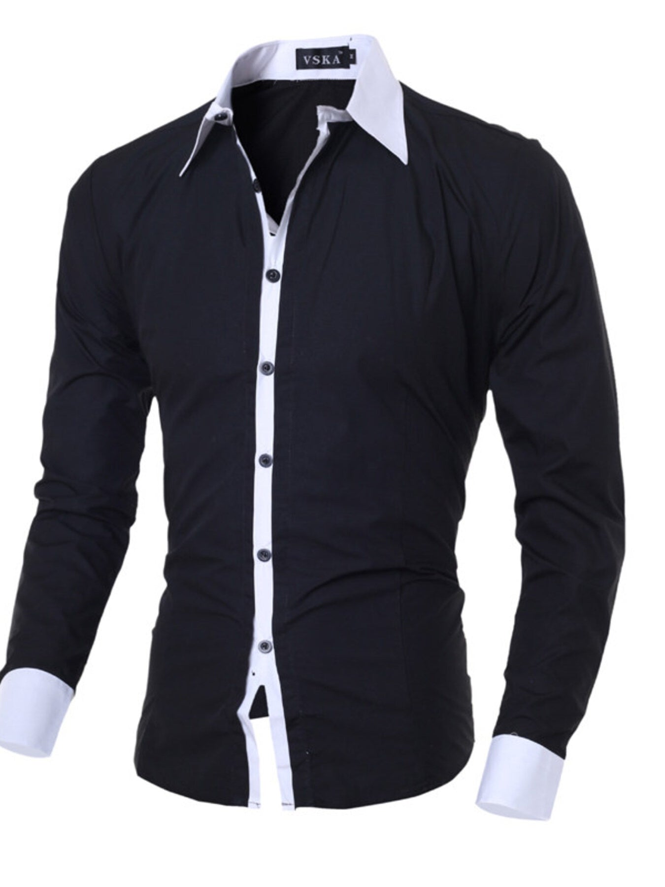Men's Slim Fit Long Sleeve Shirt