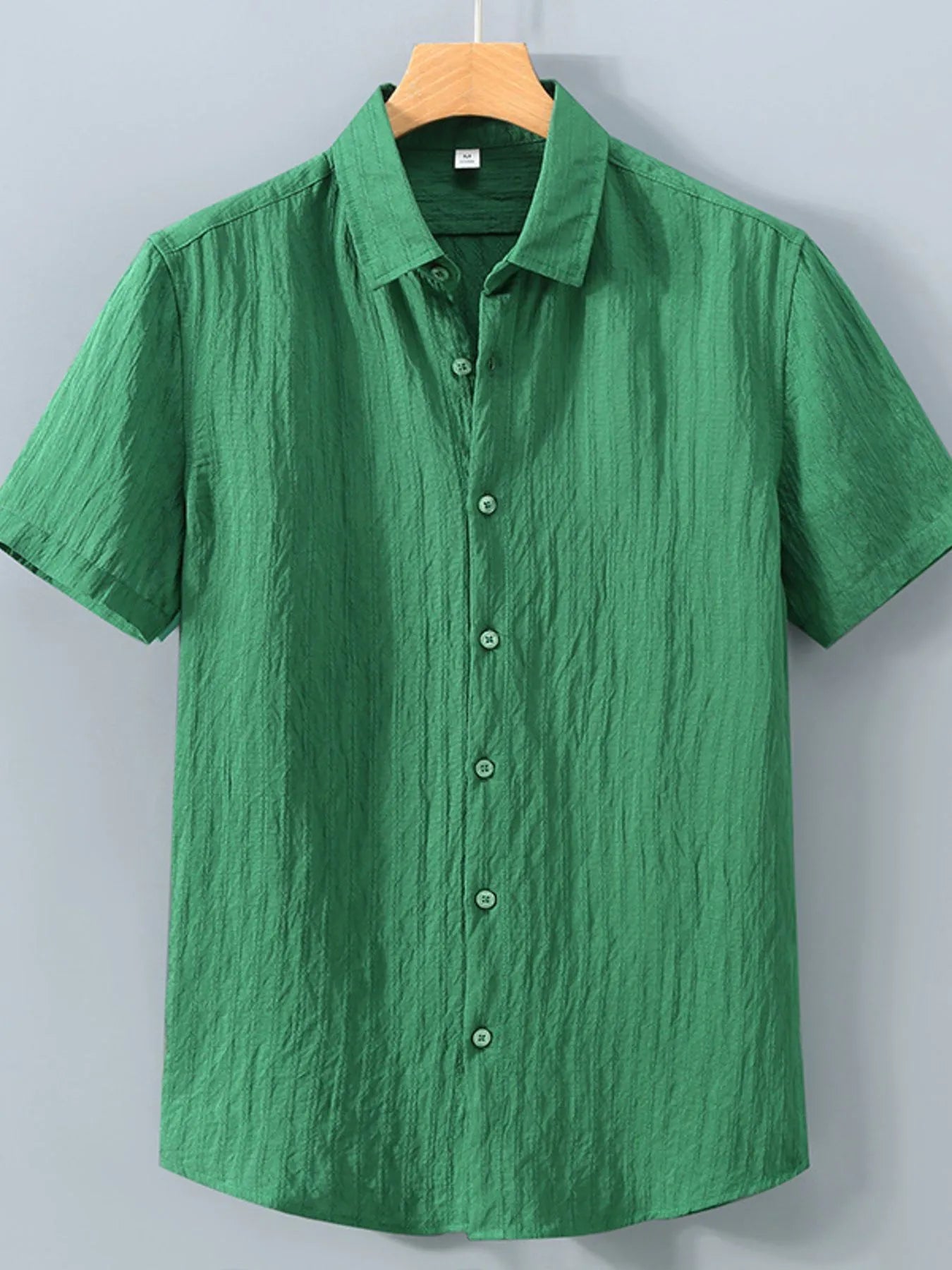 Men's Plus Size Button Up Short Sleeve Shirt