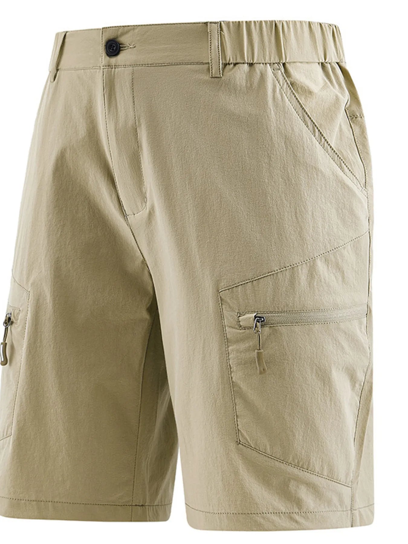 Men's Plus Size Zipper Pocket Outdoor Shorts