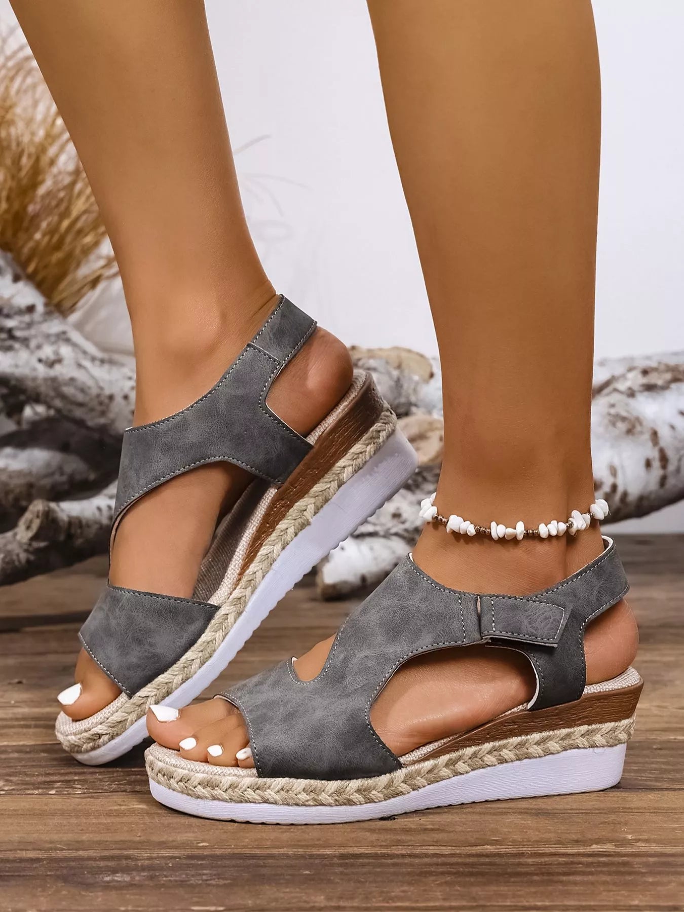 Open Toe Wedge Sandals