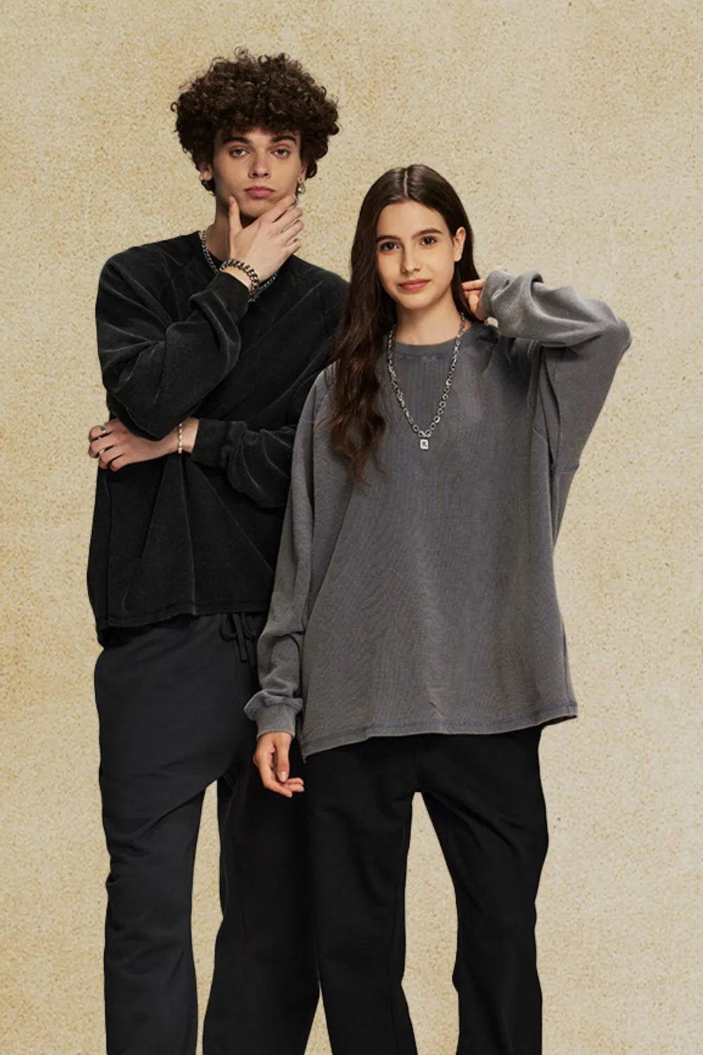 Men's Round Neck Long Sleeve T-Shirt