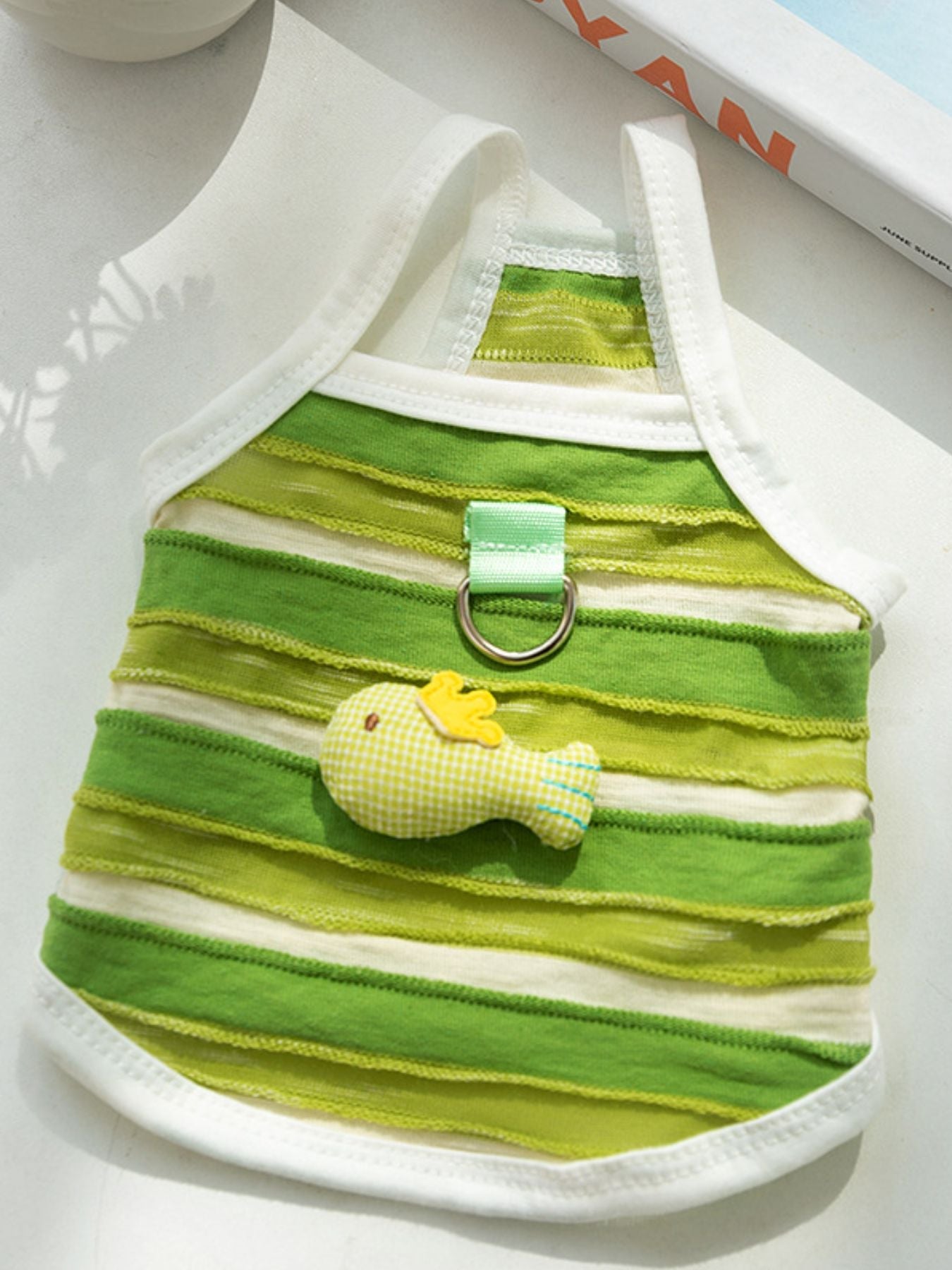 Striped Breathable Pet Top