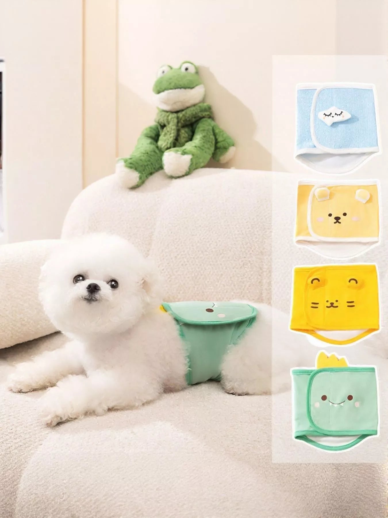 Cute Cartoon Pattern Pet Physiological Pants
