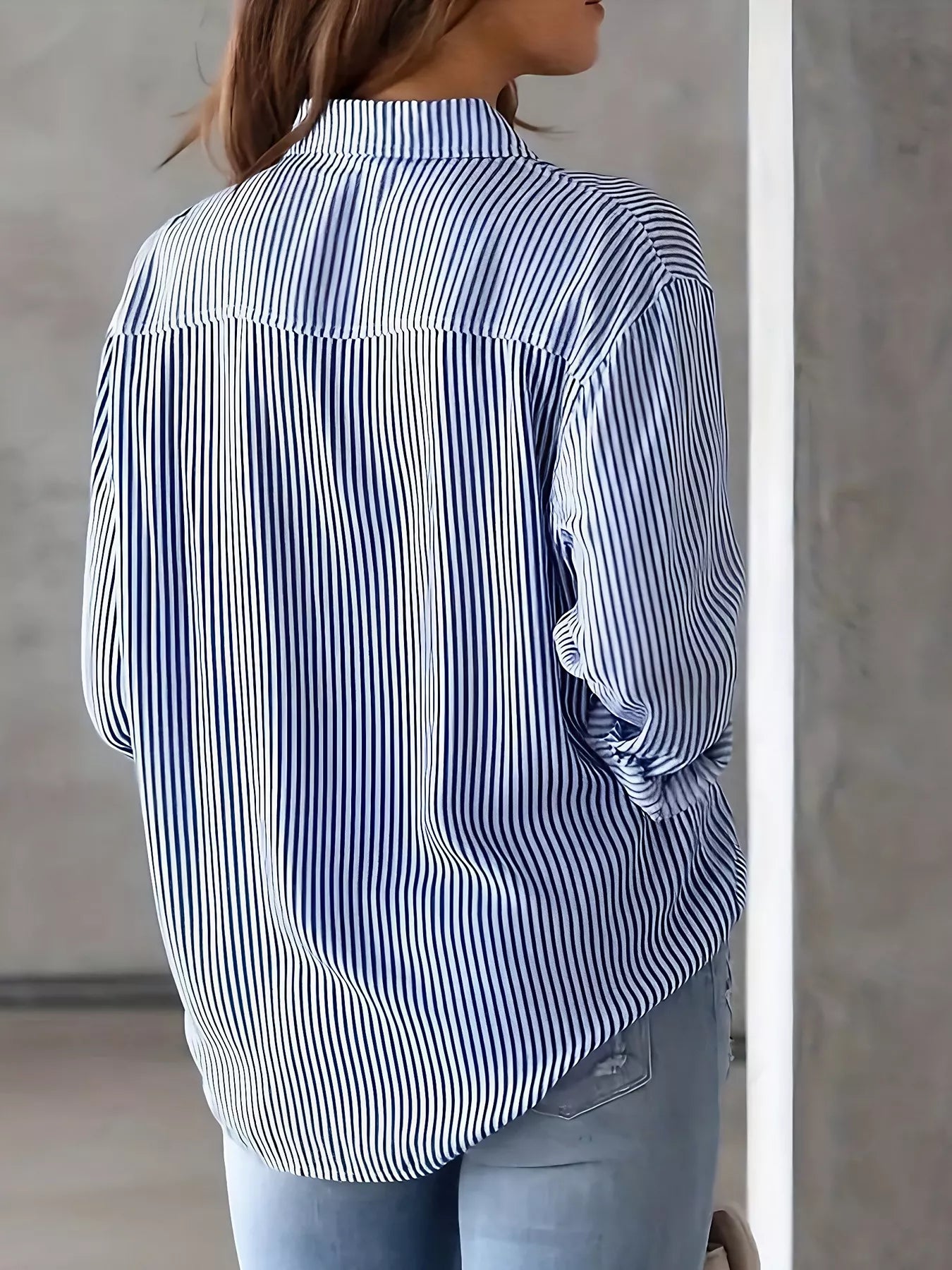 Classic Striped Button-Down Shirt