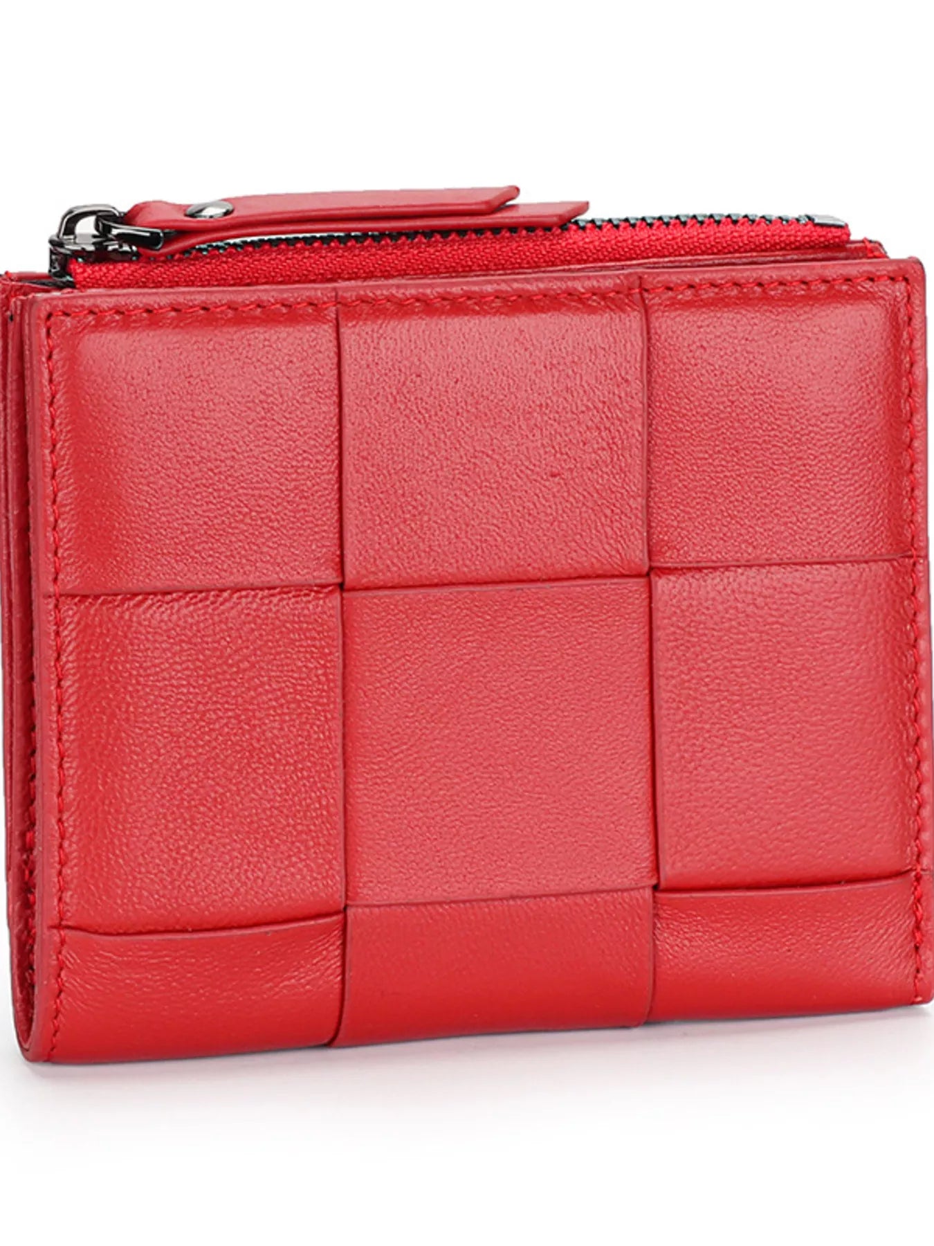 Woven Leather Card Case