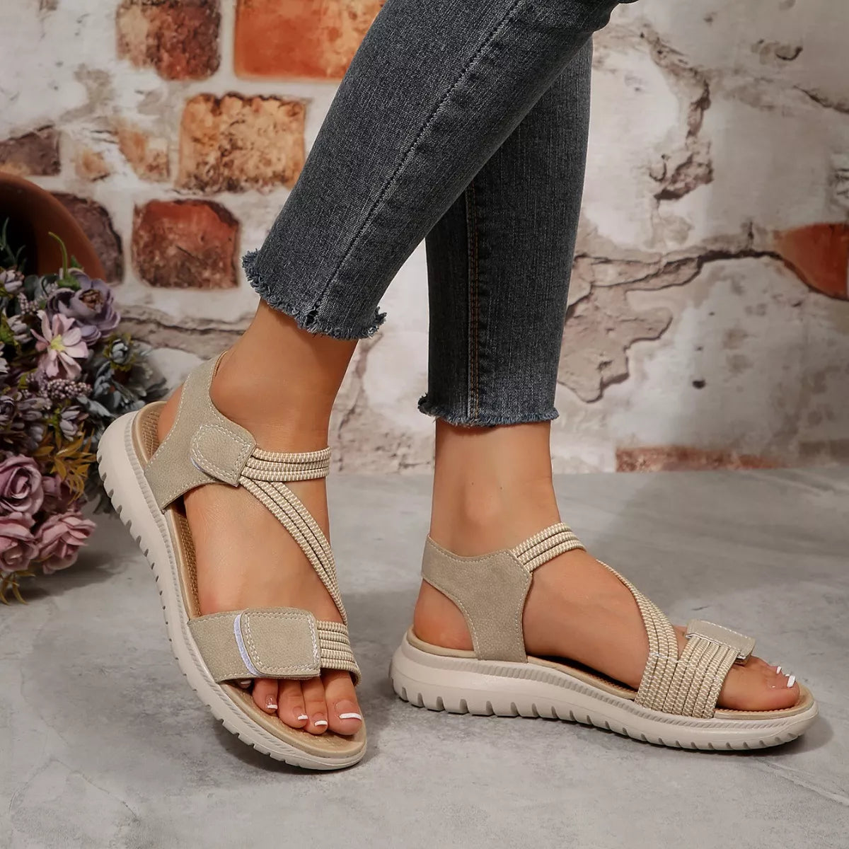 Open Toe Wedge Sandals
