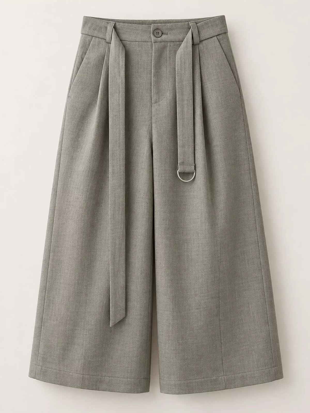 High-Waisted Wide-Leg Capris