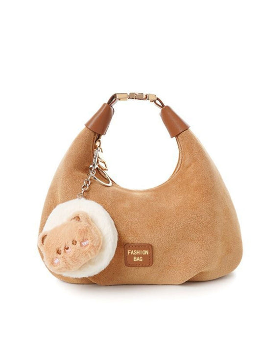 Cute Bear Charm Shoulder Bag