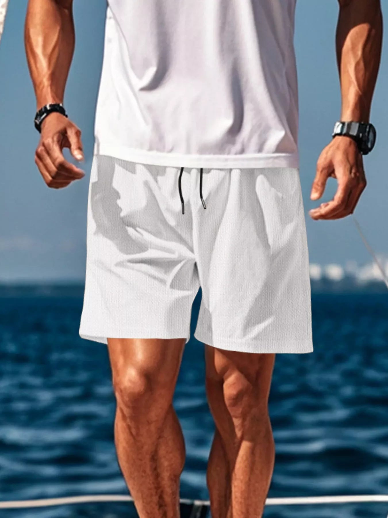 Men's Drawstring Causal Shorts