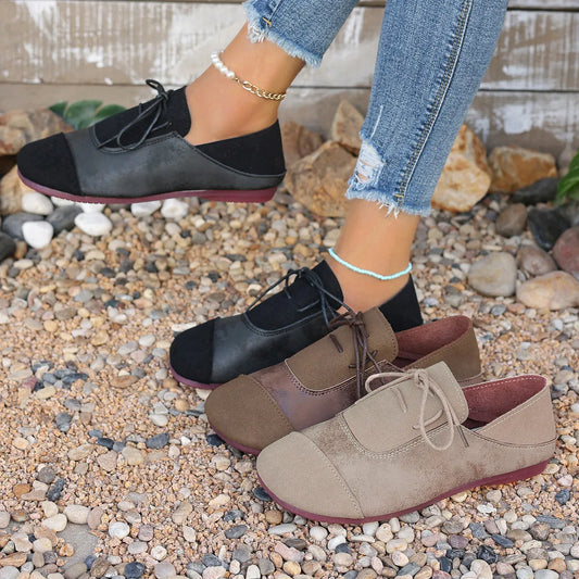 Casual Lace-Up Loafers