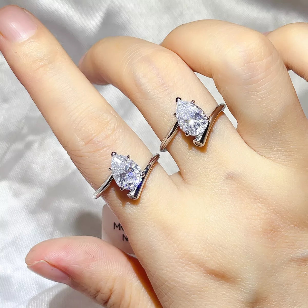 2 Carat 925 Sterling Silver Moissanite Ring