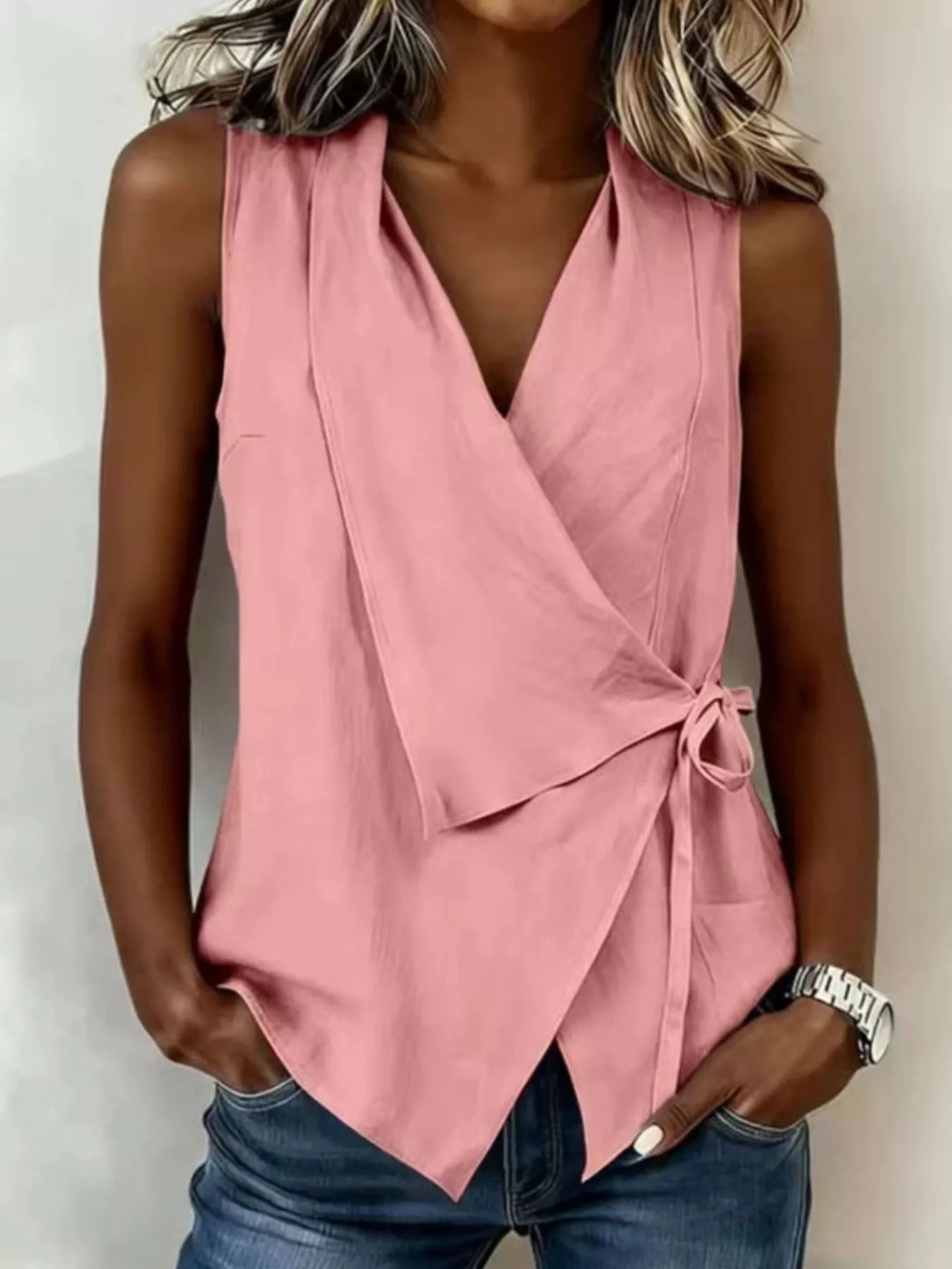 Tie Detail Sleeveless Top