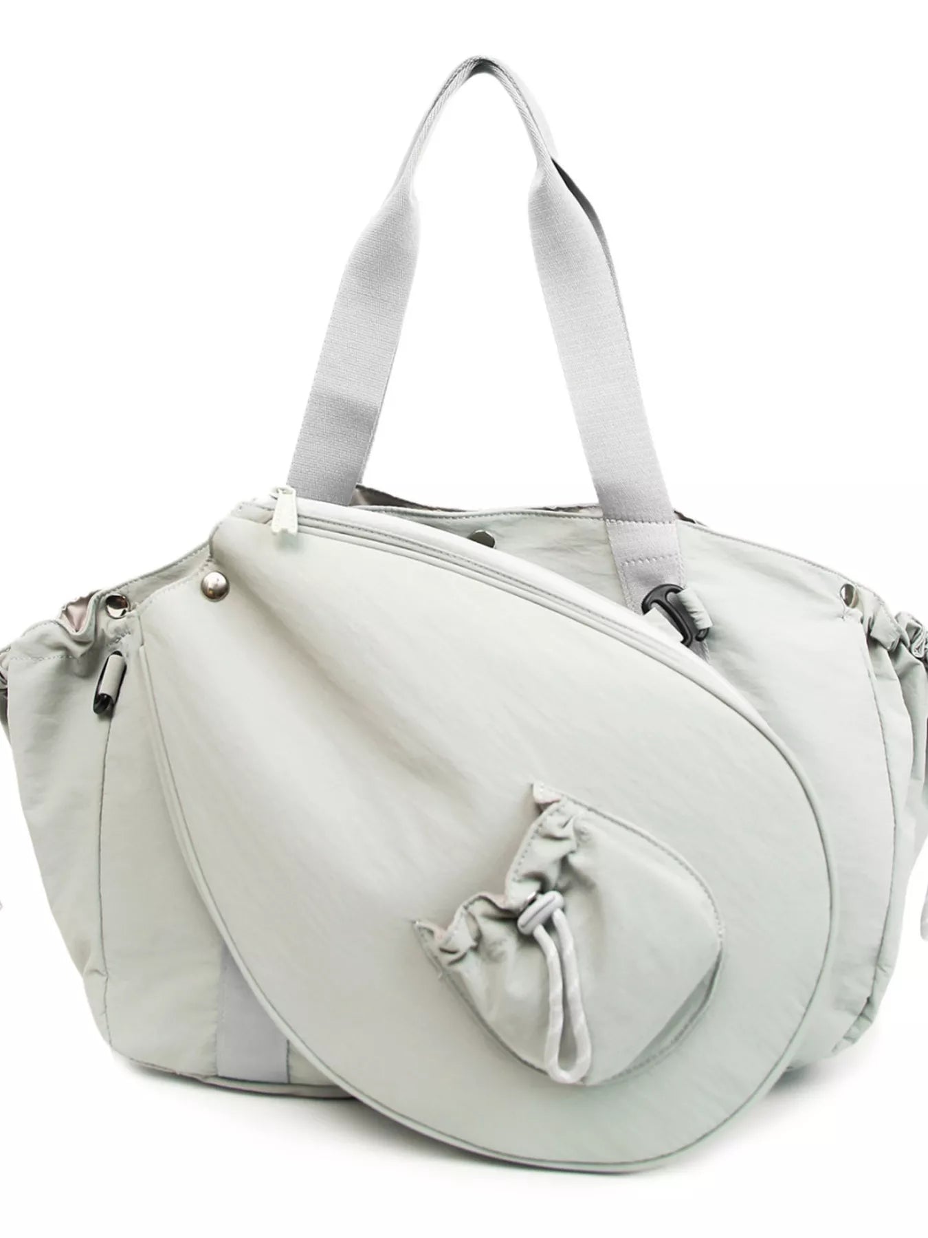 Sporty Duffel Bag with Integrated Racket Holder