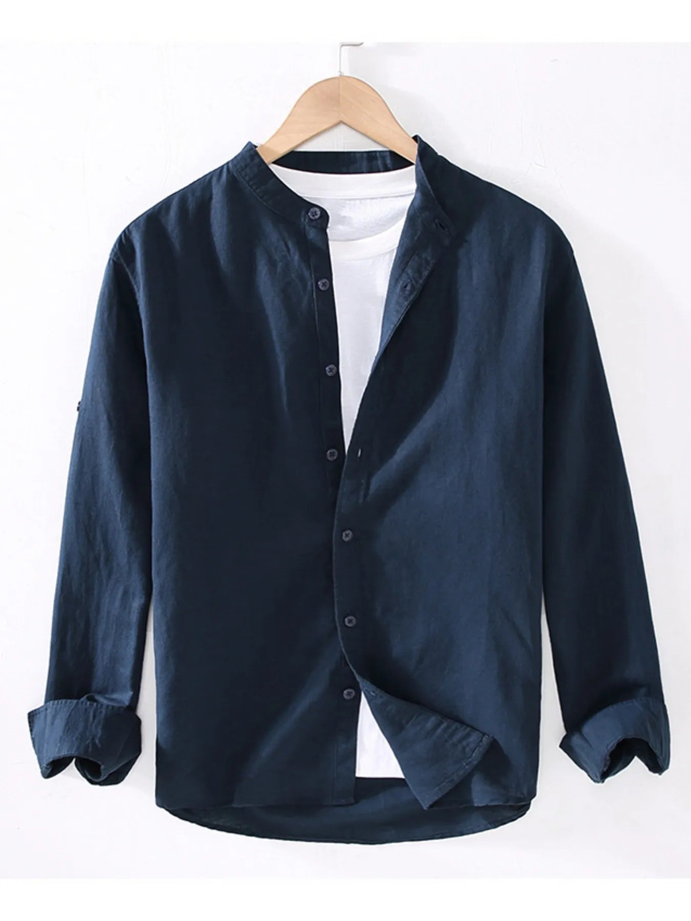 Men's Full Size Button Up Long Sleeve Shirt Plus Size