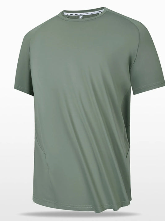 Men's Full Size Round Neck Short Sleeve T-Shirt
