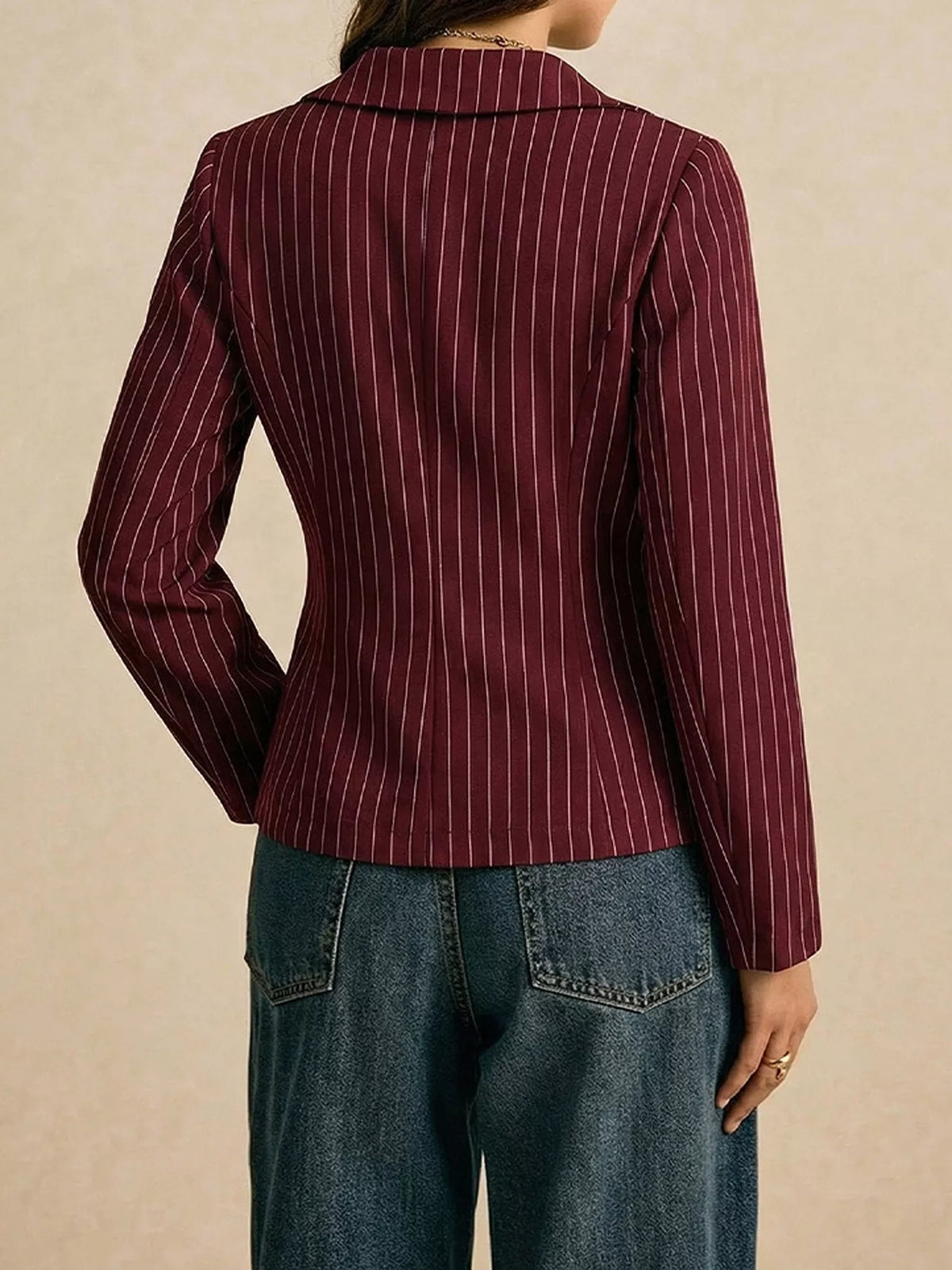Lace Trim V-Neck Blouse