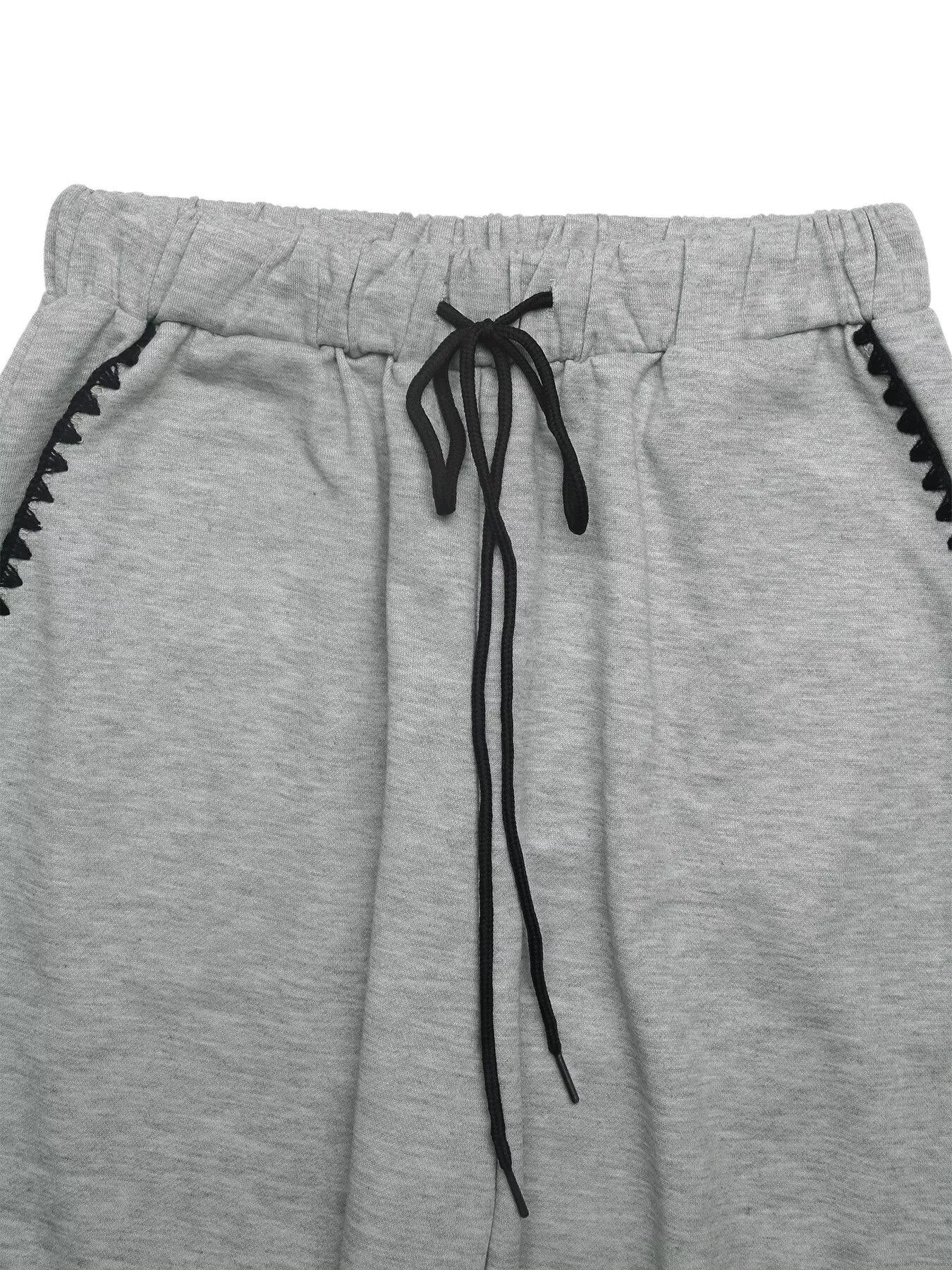Wide-Leg Drawstring Pants