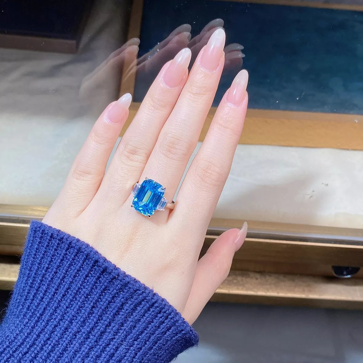 925 Sterling Silver Geometric Ring