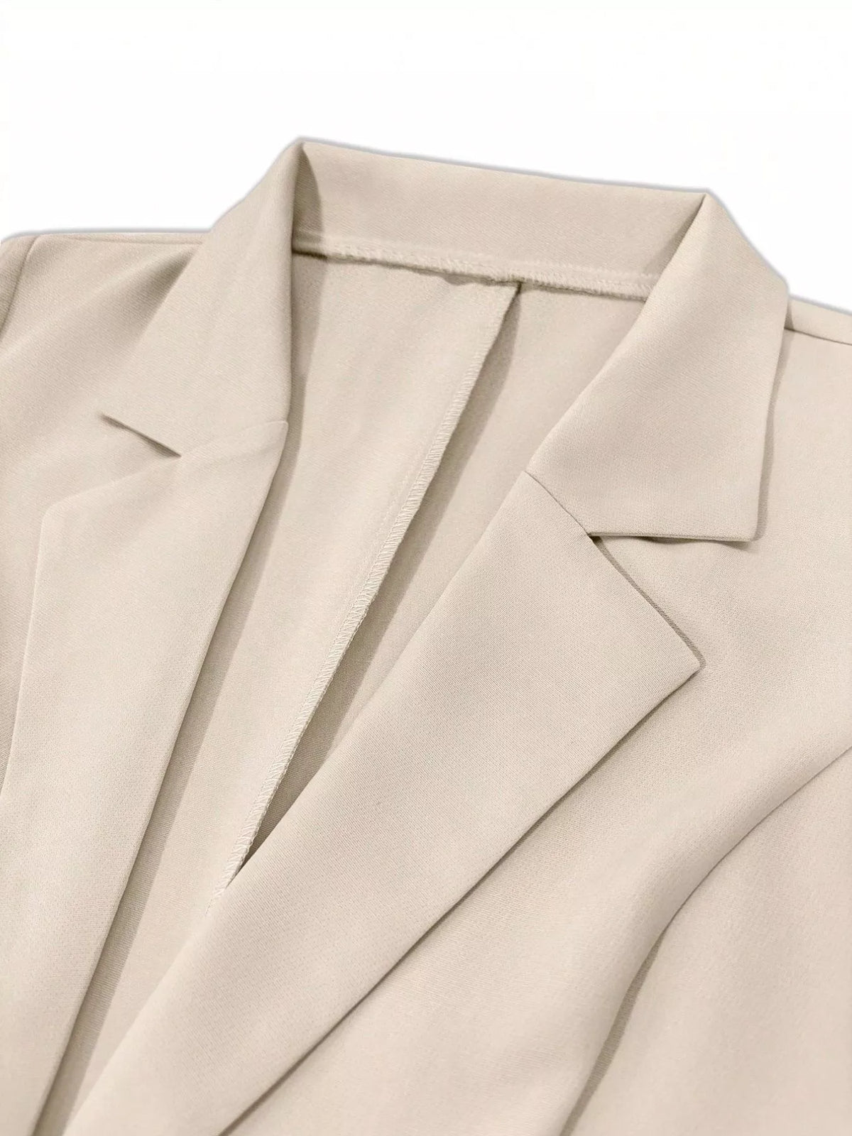 Chinese-Style Knot Lapel Collar Blazer