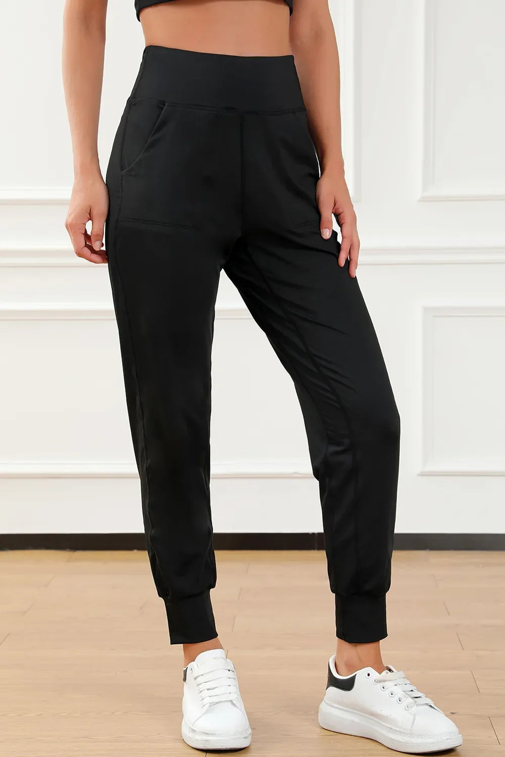 High Waist Joggers with Pockets