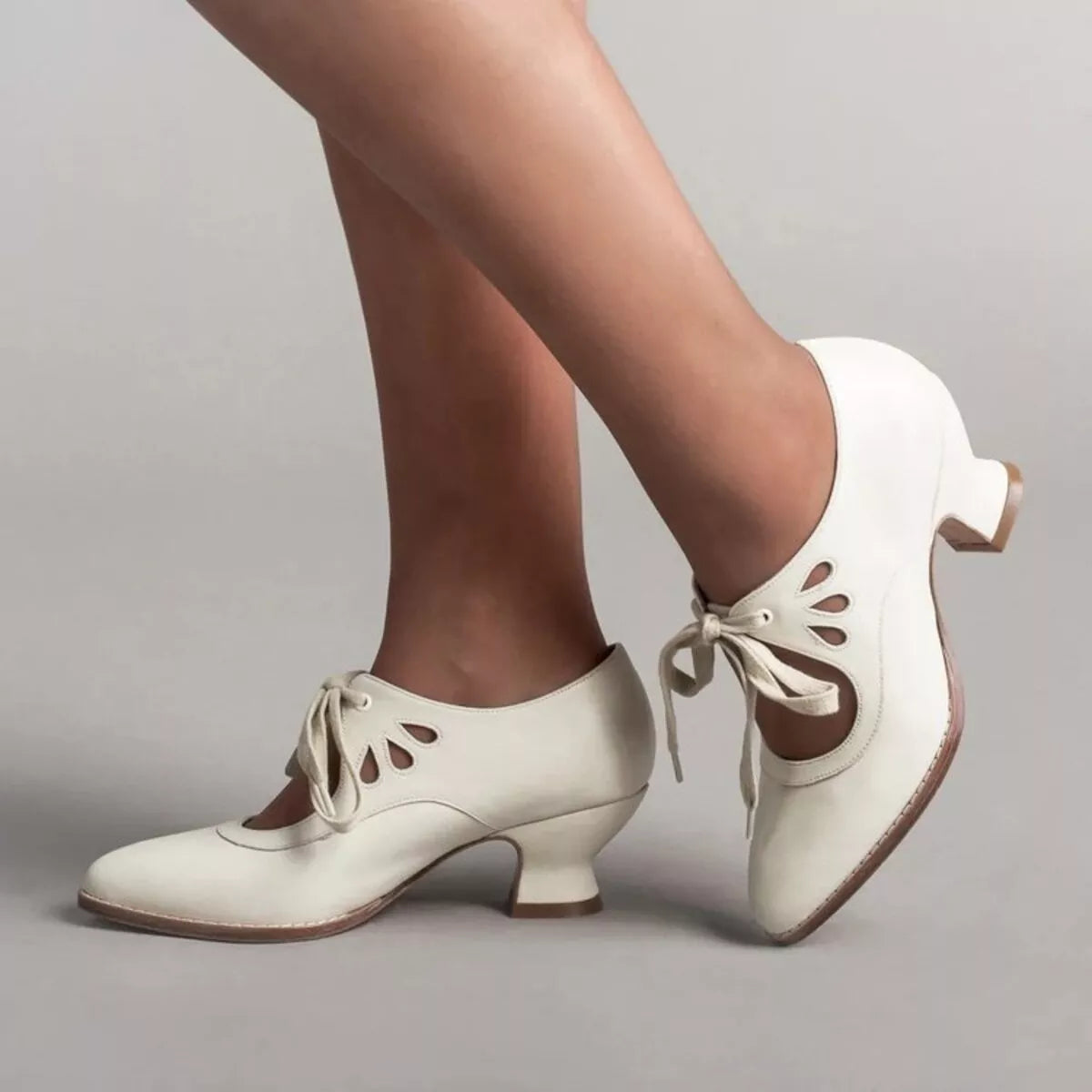 Point Toe Block Heel Shoes