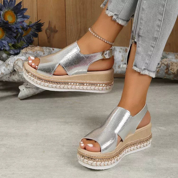 Open Toe Wedge Sandals