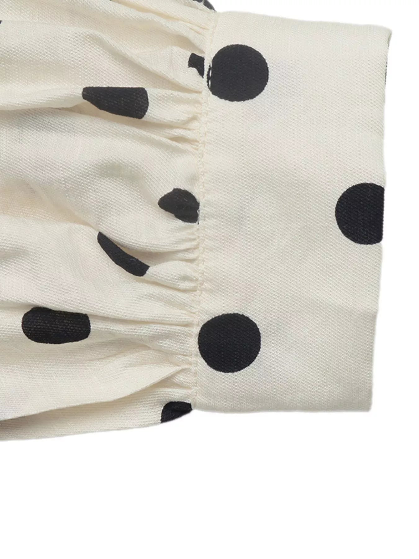Polka Dot Button-Up Shirt