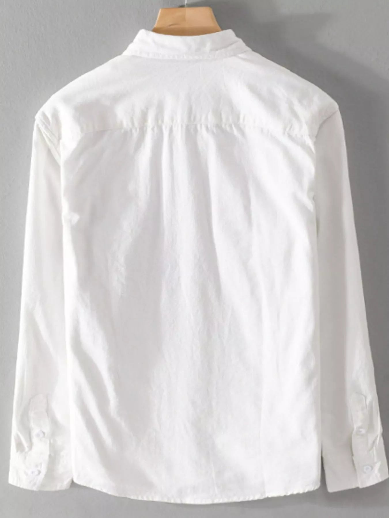 Men's Plus Size Button Up Long Sleeve Shirt